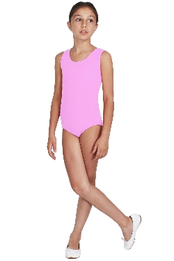 BODY DANZA LYCRA SMANICATO ROSA BAMBINA